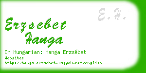 erzsebet hanga business card